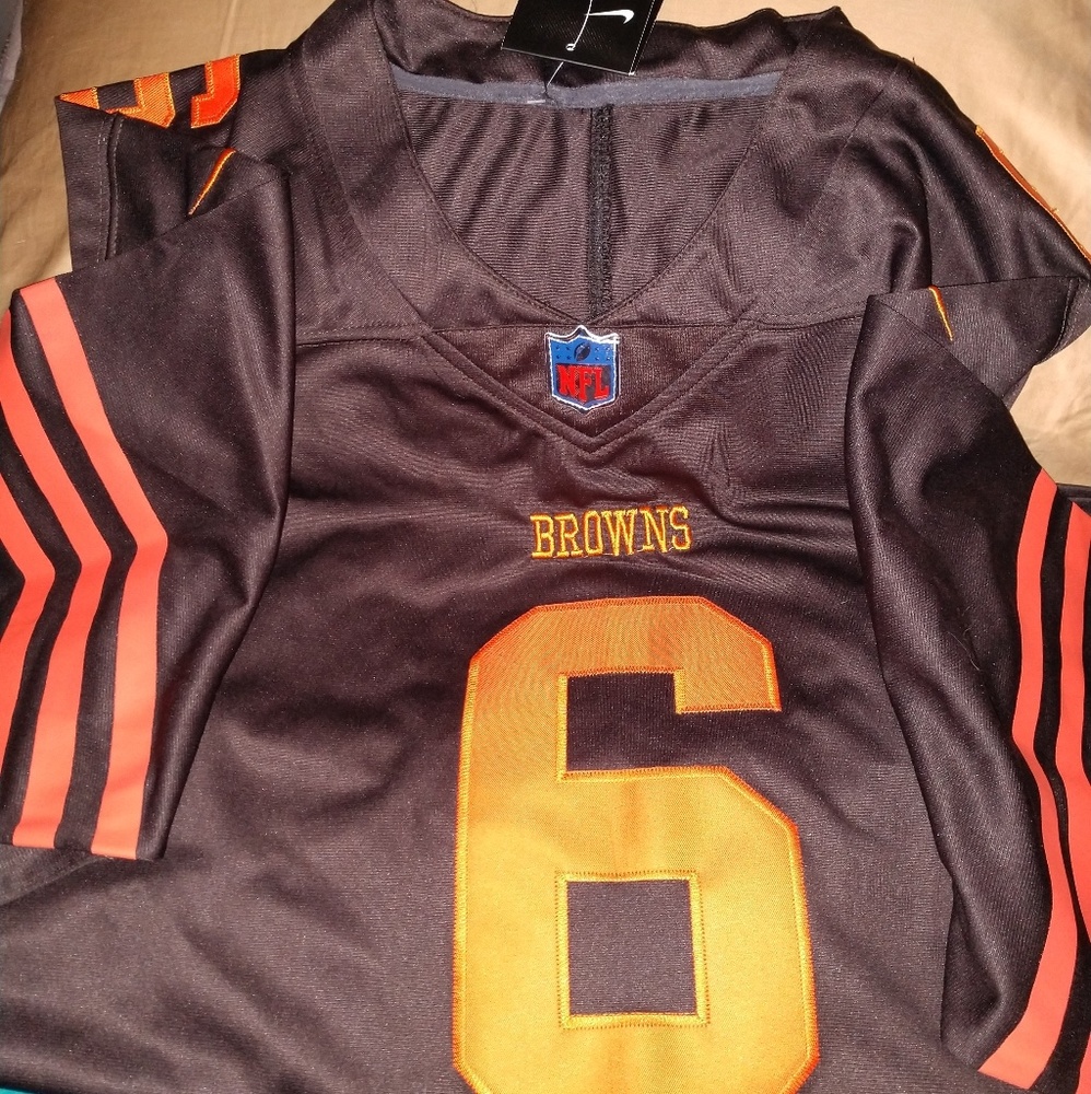 CLE Browns Baker Mayfield #6 Color Rush jersey
